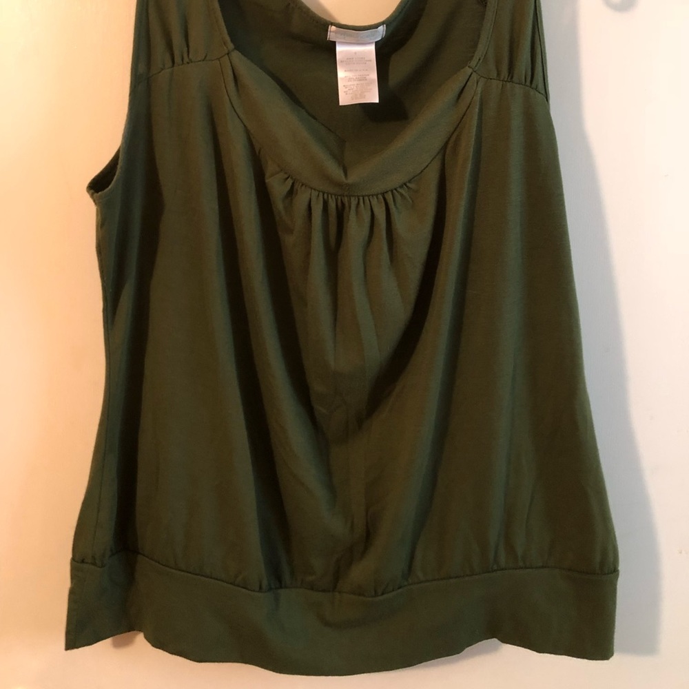 Olive green tank top